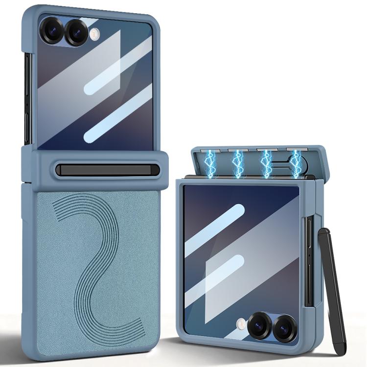 Custodia protettiva integrale con vetro temperato privacy per Samsung Galaxy Z