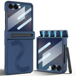 Custodia protettiva integrale con vetro temperato privacy per Samsung Galaxy Z