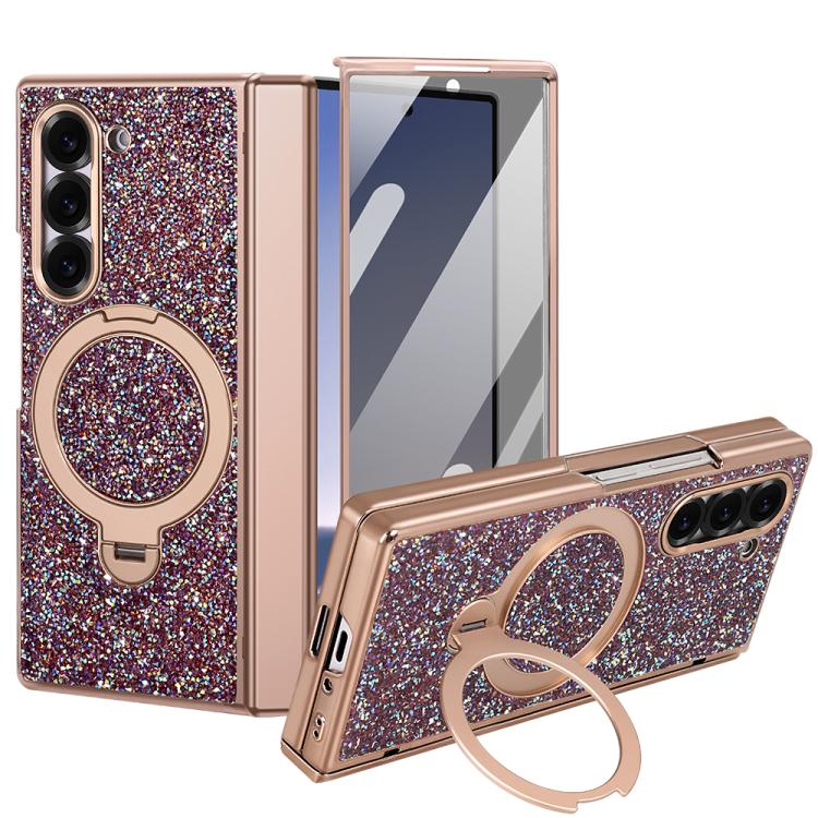 Custodia VIETAO Flash Diamond con vetro temperato privacy e supporto magnetico