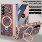 Custodia VIETAO Flash Diamond con vetro temperato privacy e supporto magnetico