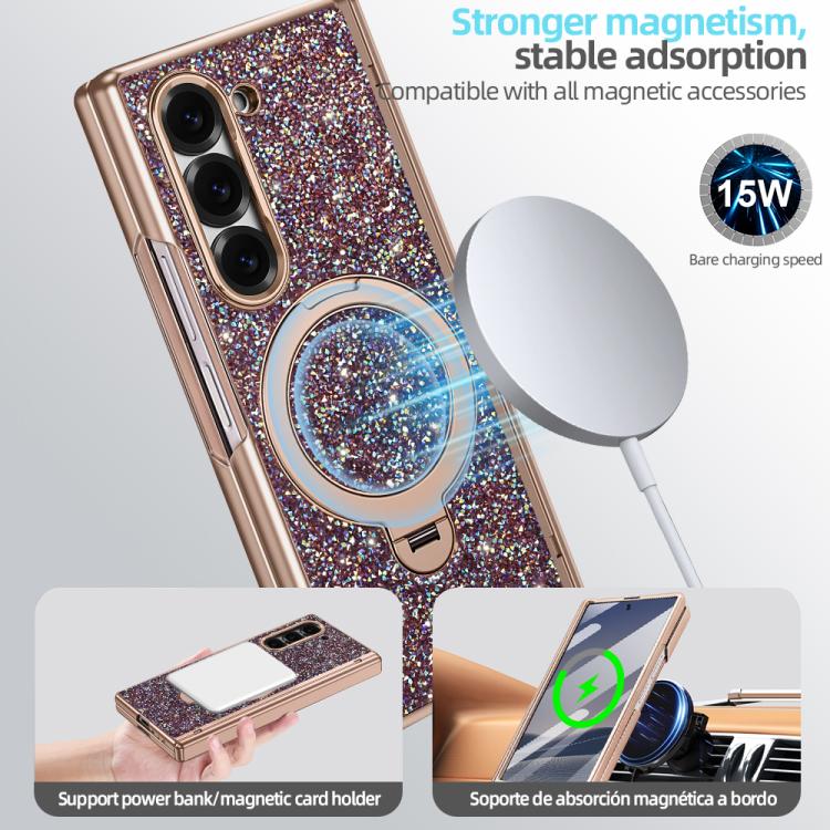 Custodia VIETAO Flash Diamond con vetro temperato privacy e supporto magnetico