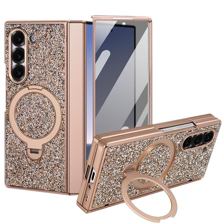 Custodia VIETAO Flash Diamond con vetro temperato privacy e supporto magnetico