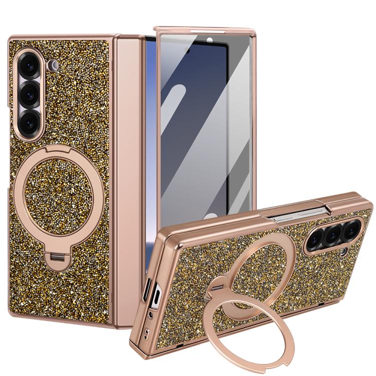 Custodia VIETAO Flash Diamond con vetro temperato privacy e supporto magnetico