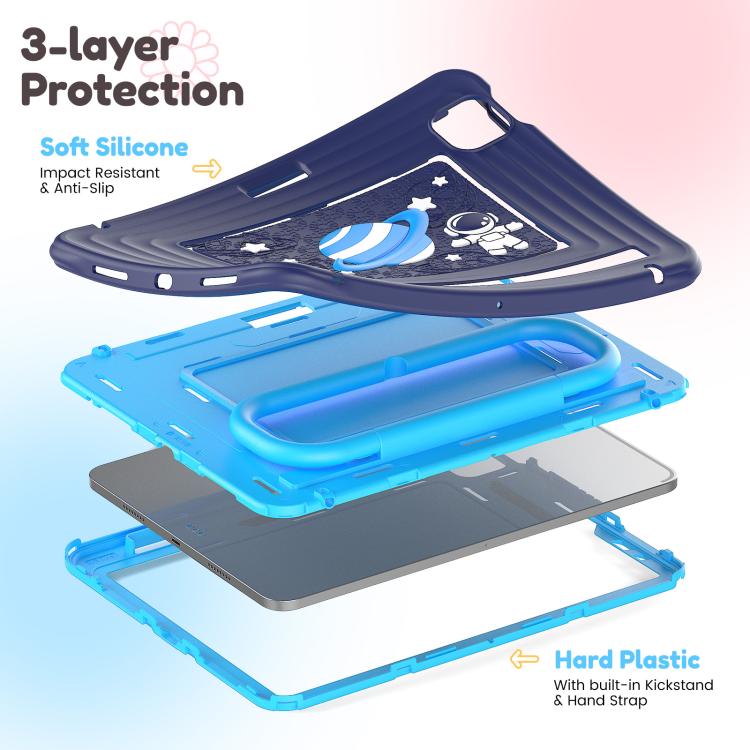 Custodia ibrida in silicone per iPad Air 11 e iPad Pro 11