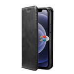 Custodia portafoglio in pelle orizzontale per iPhone 12, 12 Pro