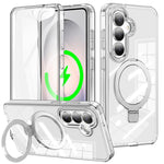 Custodia con supporto magnetico satinato per Samsung Galaxy S26+, S26 Ultra e