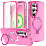 Custodia con supporto magnetico satinato per Samsung Galaxy S26+, S26 Ultra e