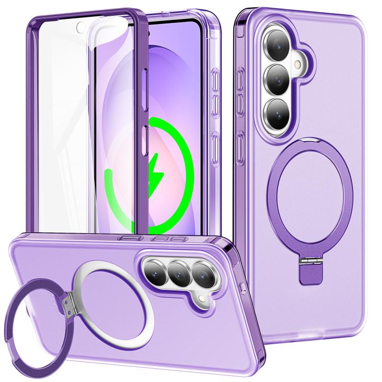 Custodia con supporto magnetico satinato per Samsung Galaxy S26+, S26 Ultra e