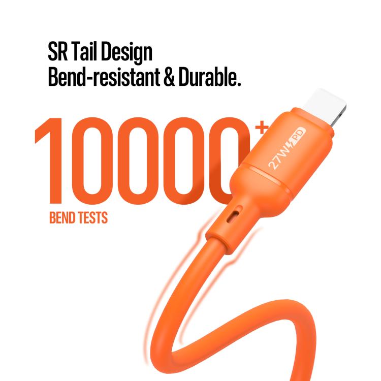 Cavo dati in silicone Type-C a 8 pin 27W 1 metro