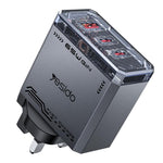 Caricabatterie rapido Yesido 65W con tecnologia GaN