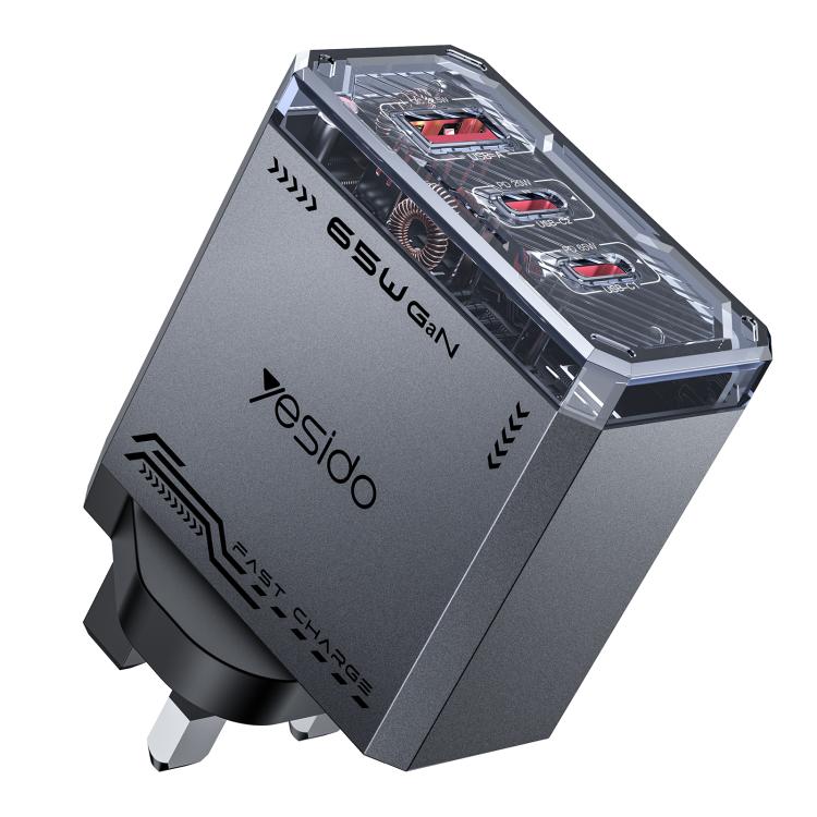 Caricabatterie rapido Yesido 65W con tecnologia GaN
