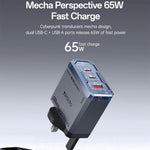 Caricabatterie rapido Yesido 65W con tecnologia GaN