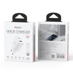 Set caricabatterie Yesido YC106 doppia porta USB-C e USB-A