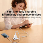 Set caricabatterie Yesido YC106 doppia porta USB-C e USB-A