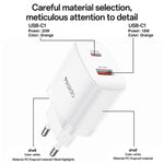 Set caricabatterie Yesido YC106 doppia porta USB-C e USB-A