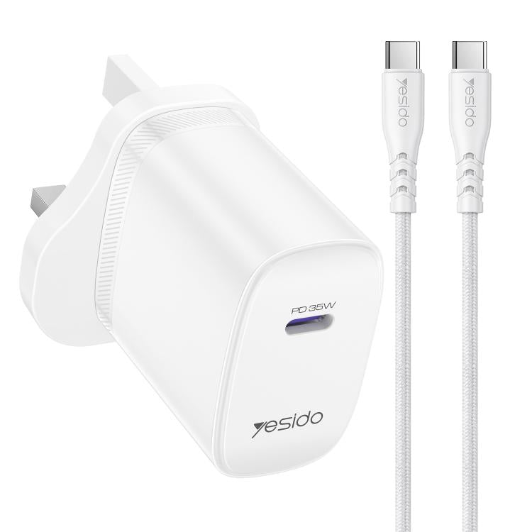 Set caricabatterie rapido Yesido YC153 PD35W USB-C con cavo Type-
