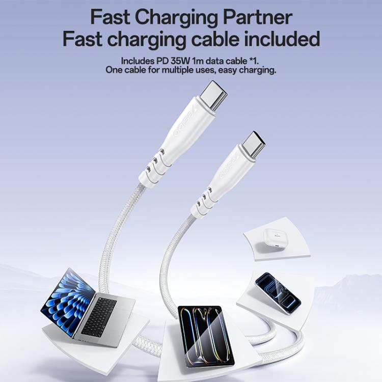 Set caricabatterie rapido Yesido YC153 PD35W USB-C con cavo Type-