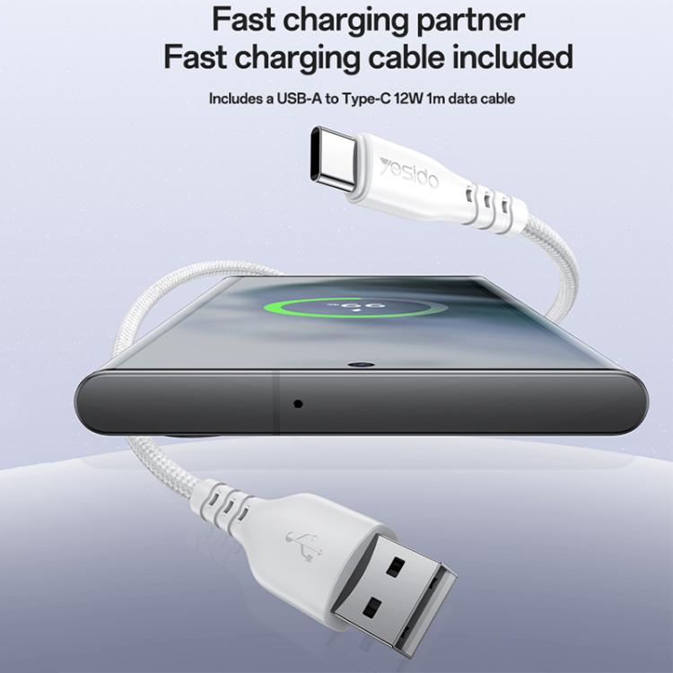 Set caricabatterie Yesido YC150 12W doppia USB con cavo Type-C