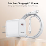 Set caricabatterie Yesido YC18U PD20W Type-C con cavo 1 m