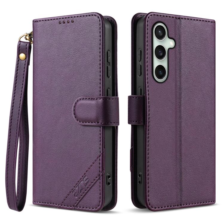 Portafoglio a tre carte con protezione RFID per Samsung Galaxy S25 Ultra, S24