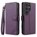 Portafoglio a tre carte con protezione RFID per Samsung Galaxy S25 Ultra, S24