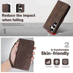 Portafoglio a tre carte con protezione RFID per Galaxy S26 serie