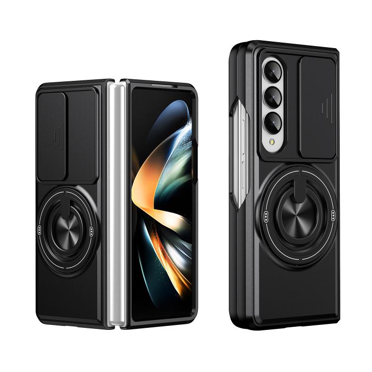 Custodia per telefono multifunzionale magnetica antiurto con finestra scorrevole per obiettivo., For Galaxy Z Flip3 5G, For Galaxy Z Fold3 5G
