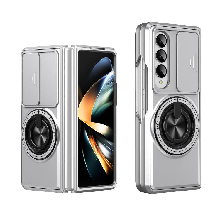 Custodia per telefono multifunzionale magnetica antiurto con finestra scorrevole per obiettivo., For Galaxy Z Flip3 5G, For Galaxy Z Fold3 5G