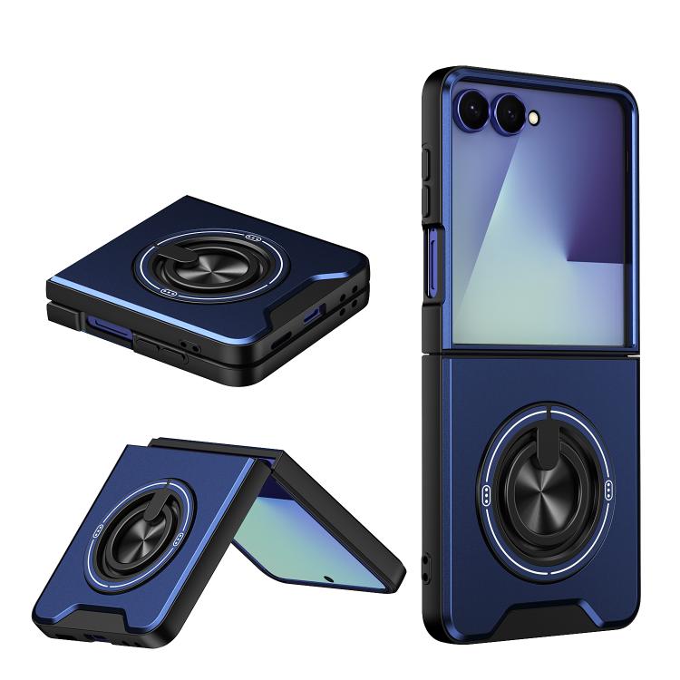 Custodia multifunzionale magnetica antiurto con finestra scorrevole per Galaxy Z