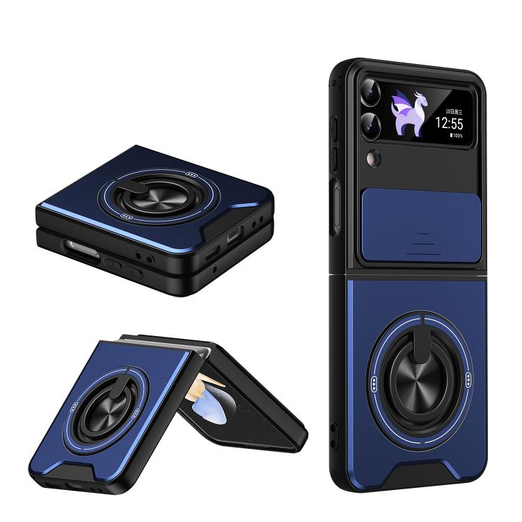 Custodia per telefono multifunzionale magnetica antiurto con finestra scorrevole per obiettivo., For Galaxy Z Flip3 5G, For Galaxy Z Fold3 5G