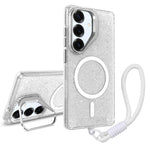 Supporto per fotocamera glitterato con custodia magnetica per Samsung Galaxy