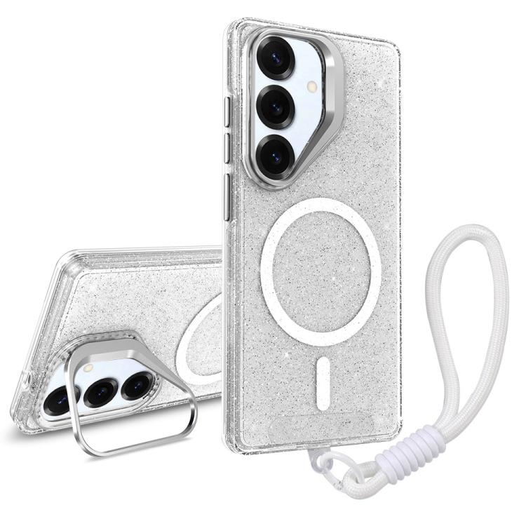 Supporto per fotocamera glitterato con custodia magnetica per Samsung Galaxy