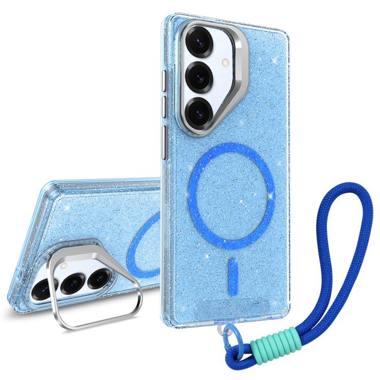 Supporto per fotocamera glitterato con custodia magnetica per Samsung Galaxy
