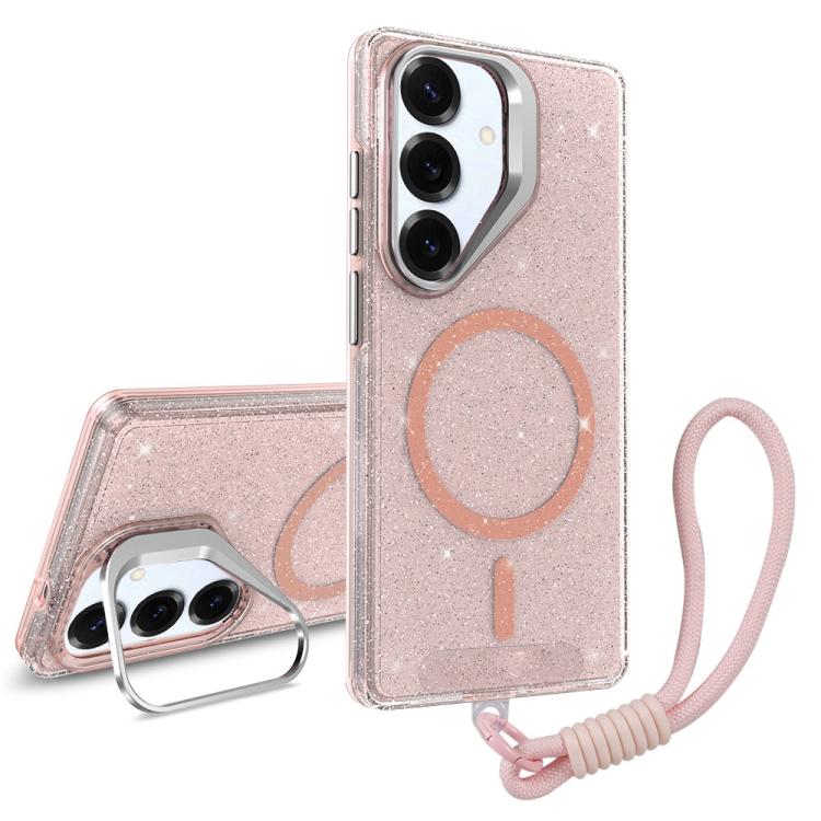 Supporto per fotocamera glitterato con custodia magnetica per Samsung Galaxy
