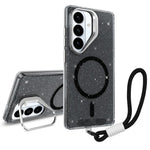 Supporto per fotocamera glitterato con custodia magnetica per Samsung Galaxy
