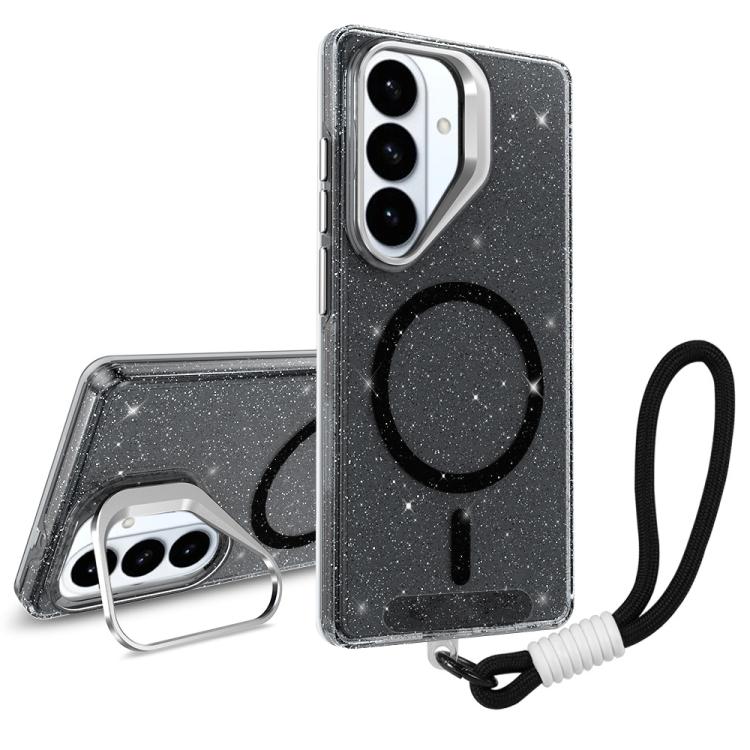 Supporto per fotocamera glitterato con custodia magnetica per Samsung Galaxy