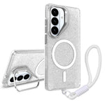 Supporto per fotocamera glitterato con custodia magnetica per Samsung Galaxy