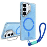 Supporto per fotocamera glitterato con custodia magnetica per Samsung Galaxy