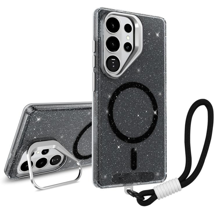 Supporto per fotocamera glitterato con custodia magnetica per Samsung Galaxy