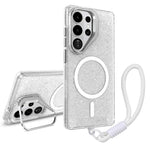 Supporto per fotocamera glitterato con custodia magnetica per Samsung Galaxy