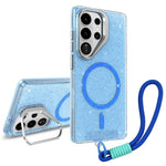 Supporto per fotocamera glitterato con custodia magnetica per Samsung Galaxy