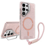 Supporto per fotocamera glitterato con custodia magnetica per Samsung Galaxy