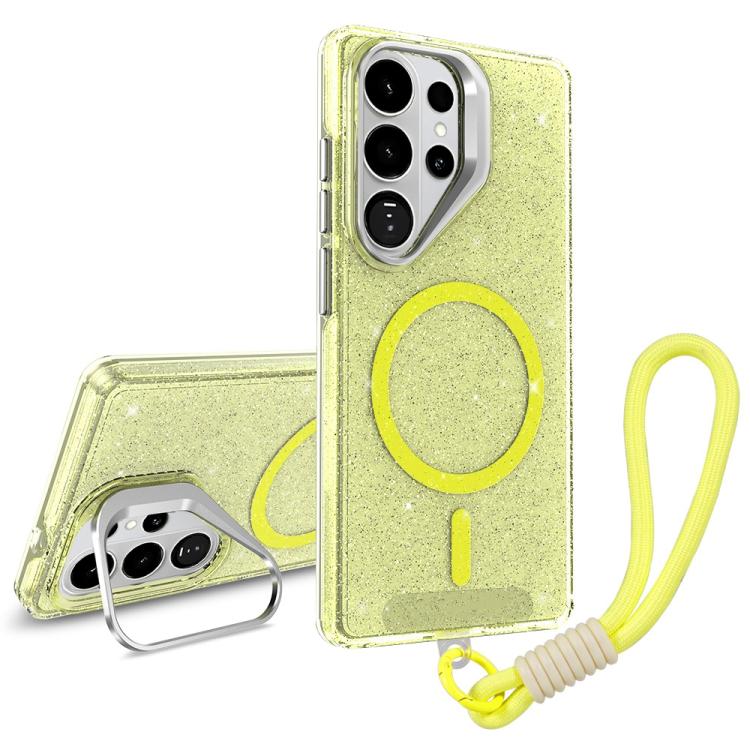 Supporto per fotocamera glitterato con custodia magnetica per Samsung Galaxy