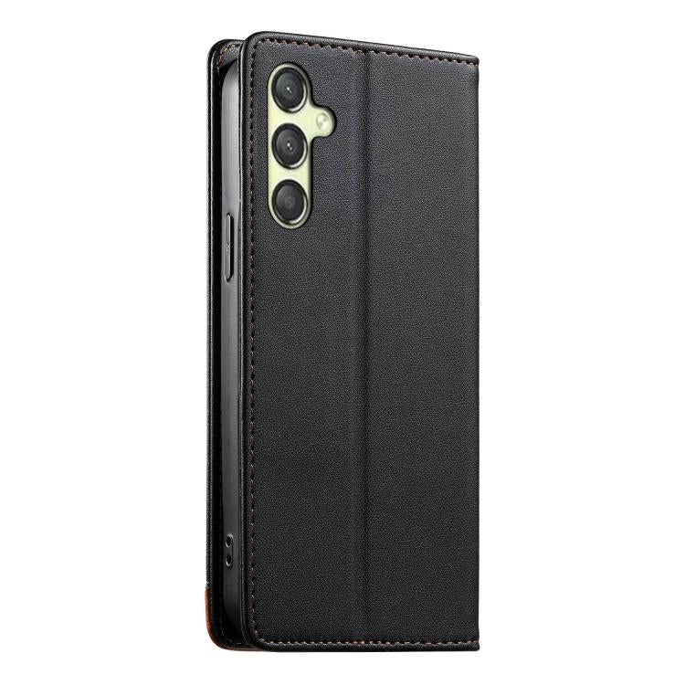 Custodia Dierfeng in ecopelle con magnete e RFID per Galaxy A25 5G, A24 4G, A14