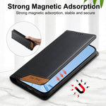 Custodia Dierfeng in ecopelle con magnete e RFID per Galaxy A25 5G, A24 4G, A14