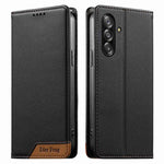 Custodia Dierfeng in ecopelle con magnete e RFID per Galaxy A26 5G, A36 5G, A06