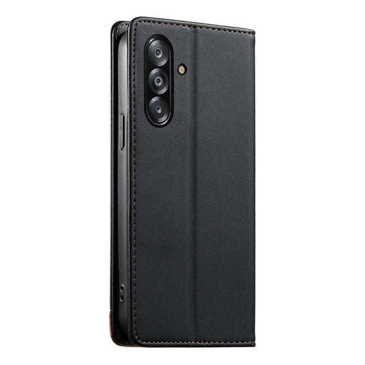 Custodia Dierfeng in ecopelle con magnete e RFID per Galaxy A26 5G, A36 5G, A06