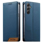 Custodia Dierfeng in ecopelle con magnete e RFID per Galaxy A55 5G, A35 5G, A05