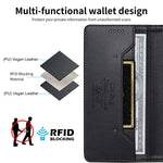 Custodia in ecopelle con magnete e RFID per Galaxy A57, A37, A27 e A56 5G