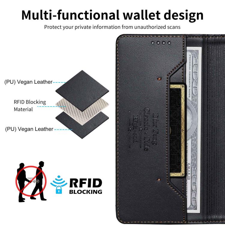 Custodia in ecopelle con magnete e RFID per Galaxy A57, A37, A27 e A56 5G